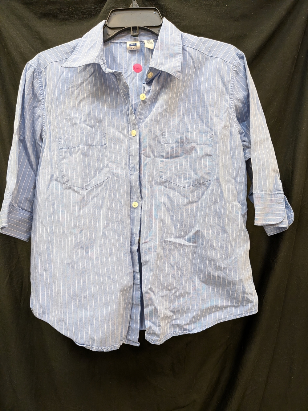 GAP Factory Light Blue Pinstripe Button-Down Shirt